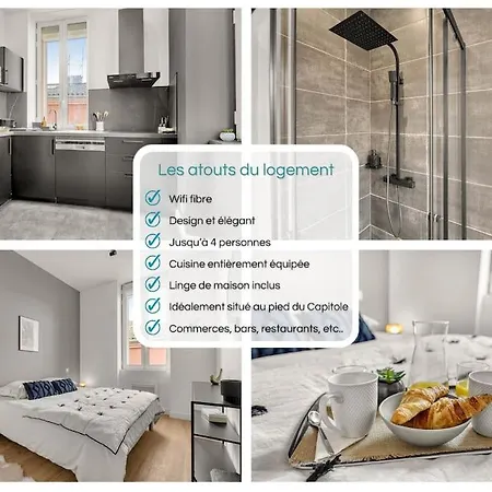 ღ Le Lormian - Design & Confortable - Capitole Lägenhet